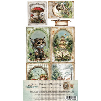 Набор для вырезания Alchemy of Art FRIENDS OF THE FOREST AA-FOTF-11 15х30см
