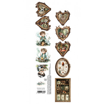 Полоска с элементами для вырезания Alchemy of Art FRIENDS OF THE FOREST AA-FOTF-EXT-05 5х30см
