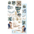 Набор для вырезания Alchemy of Art IN SHADES OF BLUE 15х30см