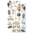 Набор для вырезания Alchemy of Art IN SHADES OF BLUE 15х30см