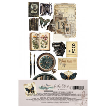Набор для вырезания Alchemy of Art IN THE LIBRARY AA-ITB-11 15х30см