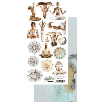 Лист с элементами для вырезания Alchemy of Art IN THE MORNING AA-ITM-11 15х30см