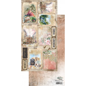 Лист с элементами для вырезания Alchemy of Art MEMORIES FROM THE TRIP AA-MFTT-11 15х30см