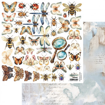 Лист с элементами для вырезания Alchemy of Art MEMORY OF SPRING AA-MOS-11 30х30см