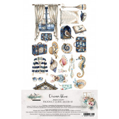 Набор для вырезания Alchemy of Art OCEAN BLUE AA-OB-10 15х30см