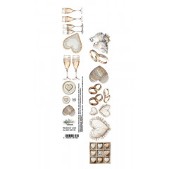 Полоска с элементами для вырезания Alchemy of Art ROMANTIC BOHO AA-RB-EXT-01 5х30см