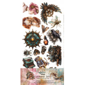 Набор для вырезания Alchemy of Art STEAMPUNK TIME 15х30см