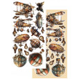 Набор для вырезания Alchemy of Art STEAMPUNK TIME 15х30см