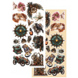 Набор для вырезания Alchemy of Art STEAMPUNK TIME 15х30см