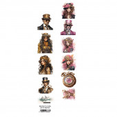 Полоска с элементами для вырезания Alchemy of Art STEAMPUNK TIME AA-ST-EXTO-01 5х30см