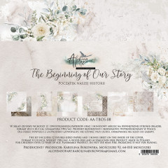 Набор бумаги для скрапбукинга Alchemy of Art THE BEGINNING OF OUR STORY 20х20см