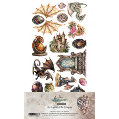 Набор для вырезания Alchemy of Art THE LEGENDS OF THE DRAGONS 15х30см