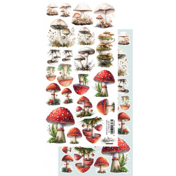 Лист с элементами для вырезания Alchemy of Art THE WORLD OF FAIRIES AA-TWOF-09 15х30см