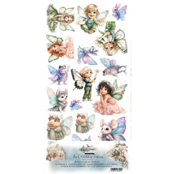 Набор для вырезания Alchemy of Art THE WORLD OF FAIRIES 15х30см