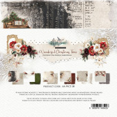 Набор бумаги для скрапбукинга Alchemy of Art WONDERFUL CHRISTMAS TIME 20х20см