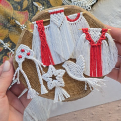 Миниатюрное макраме от Алены Бажитовой БОЛЬШОЙ РУССКИЙ НАБОР больше белого
