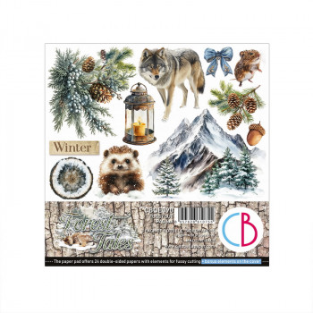 Набор для вырезания Ciao Bella FOREST TALES Fussy Cut Pad 15х15см (24 листа)