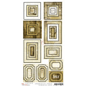 Набор высечек из чипборда Craft O'Clock CARDBOARD DIE CUTS FRAMES 02 15х30см