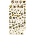 Набор листов для вырезания Craft O'Clock BASIC FLOWERS SET 02 BEIGE-BROWN 15х30см (6 листов)