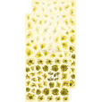 Набор листов для вырезания Craft O'Clock BASIC FLOWERS SET 06 YELLOW 15х30см (6 листов)