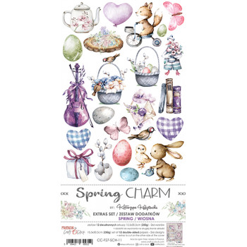 Набор листов для вырезания Craft O'Clock SPRING CHARM Extras Set - Spring 15х30см (6 листов)