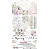 Набор листов для вырезания Craft O'Clock SPRING CHARM Junk Journal 15х30см (6 листов)
