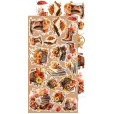 Набор бумаги для скрапбукинга Craft O'Clock AUTUMNARIA Extras Set FLOWERS AND MORE 15х30см (9 листов)