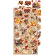 Набор бумаги для скрапбукинга Craft O'Clock AUTUMNARIA Extras Set FLOWERS AND MORE 15х30см (9 листов)