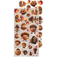 Набор бумаги для скрапбукинга Craft O'Clock AUTUMNARIA Extras Set AUTUMN 15х30см (9 листов)
