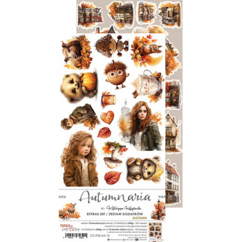 Набор бумаги для скрапбукинга Craft O'Clock AUTUMNARIA Extras Set AUTUMN 15х30см (9 листов)