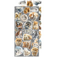 Набор бумаги для скрапбукинга Craft O'Clock DOGS Creative Extras Set 15х30см (9 листов)
