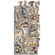 Набор бумаги для скрапбукинга Craft O'Clock DOGS Creative Extras Set 15х30см (9 листов)