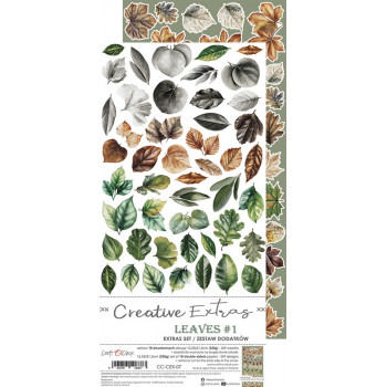 Набор бумаги для скрапбукинга Craft O'Clock LEAVES 1 Creative Extras Set 5х30см (9 листов)