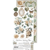 Набор бумаги для скрапбукинга Craft O'Clock LIFETIME LOVING YOU Extras Set FLOWERS AND MORE 15х30см (9 листов)