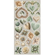 Набор бумаги для скрапбукинга Craft O'Clock LIFETIME LOVING YOU Extras Set FLOWERS AND MORE 15х30см (9 листов)