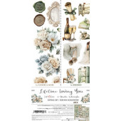 Набор бумаги для скрапбукинга Craft O'Clock LIFETIME LOVING YOU Extras Set MIX 15х30см (18 листов)