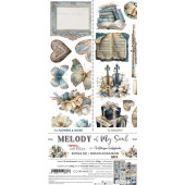 Набор бумаги для скрапбукинга Craft O'Clock MELODY OF MY SOUL Extras Set MIX 15х30см (18 листов)