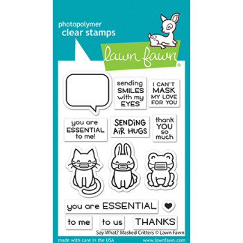 Набор штампов Lawn Fawn SAY WHAT? MASKED CRITTERS
