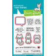 Набор ножей для вырубки Lawn Fawn SAY WHAT? MASKED CRITTERS