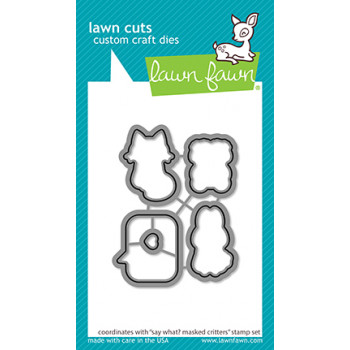 Набор ножей для вырубки Lawn Fawn SAY WHAT? MASKED CRITTERS