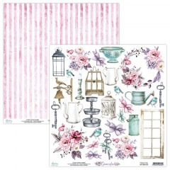 Лист с элементами для вырезания Mintay Papers GRACEFUL 30х30см