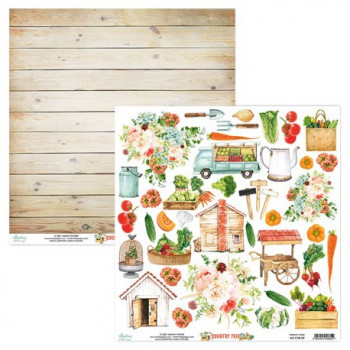 Лист с элементами для вырезания Mintay Papers COUNTRY FAIR 30х30см