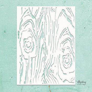 Трафарет Mintay Papers MINTAY KREATIVA STENCIL WOODGRAIN 15х20см