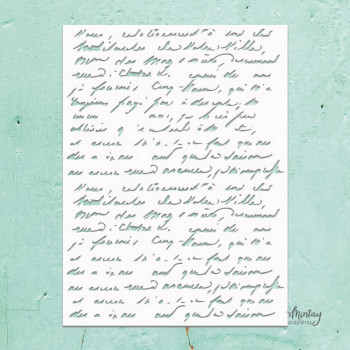 Трафарет Mintay Papers MINTAY KREATIVA STENCIL HANDWRITING 15х20см