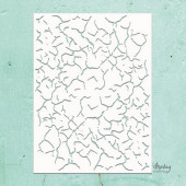 Трафарет Mintay Papers MINTAY KREATIVA STENCIL CRACKLE 15х20см