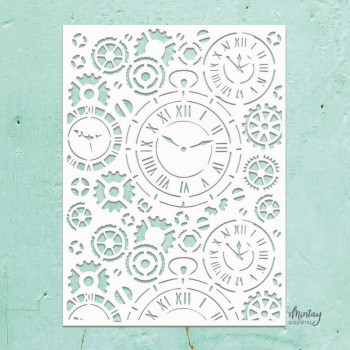 Трафарет Mintay Papers MINTAY KREATIVA STENCIL CLOCKS 15х20см