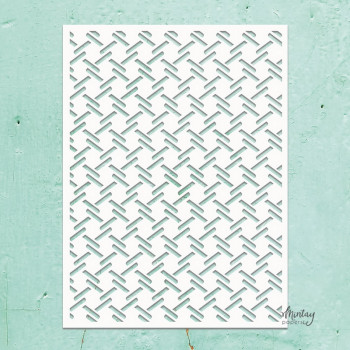 Трафарет Mintay Papers MINTAY KREATIVA STENCIL CHECKERED PLATE 15х20см