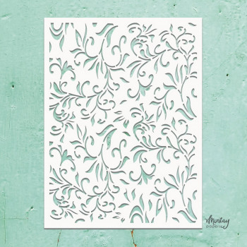 Трафарет Mintay Papers MINTAY KREATIVA STENCIL FLORAL SWIRLS 15х20см