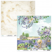 Лист бумаги для скрапбукинга Mintay Papers ЛИСТ 1 коллекция Lavender Farm 30х30см