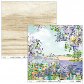 Лист бумаги для скрапбукинга Mintay Papers ЛИСТ 3 коллекция Lavender Farm 30х30см